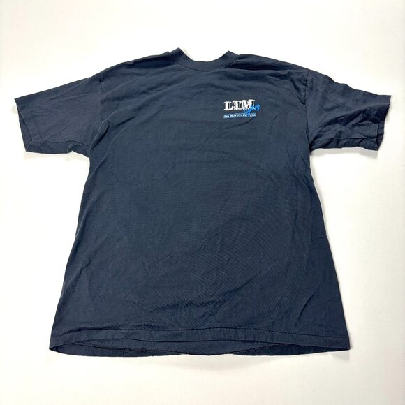 Vintage LTM Lighting Film Production Shirt Blue Sz L/XL Crew TV Tech - Picture 1 of 7
